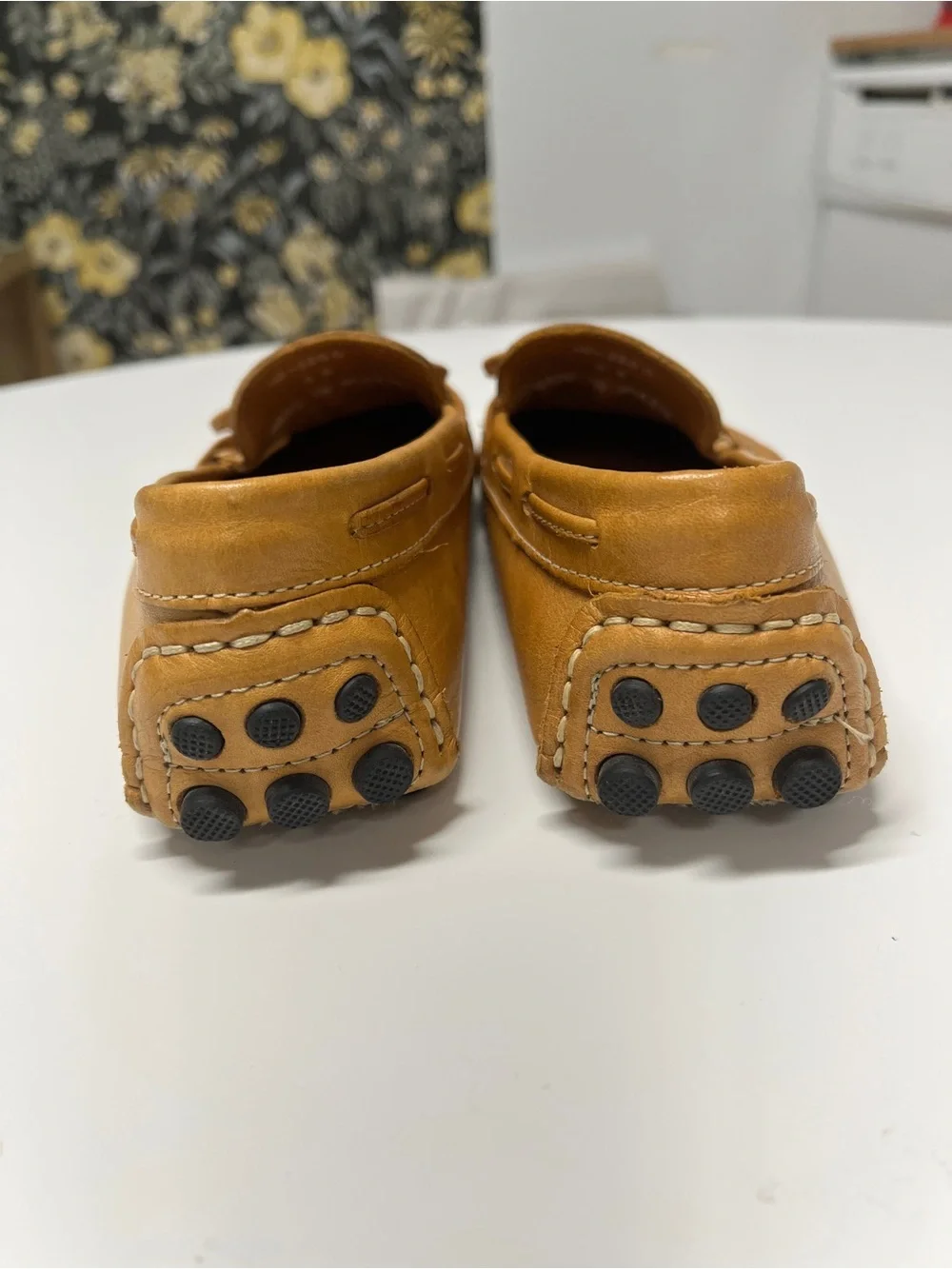 Mercanti Fiorentini Tan Leather size 6B Driving Loafers